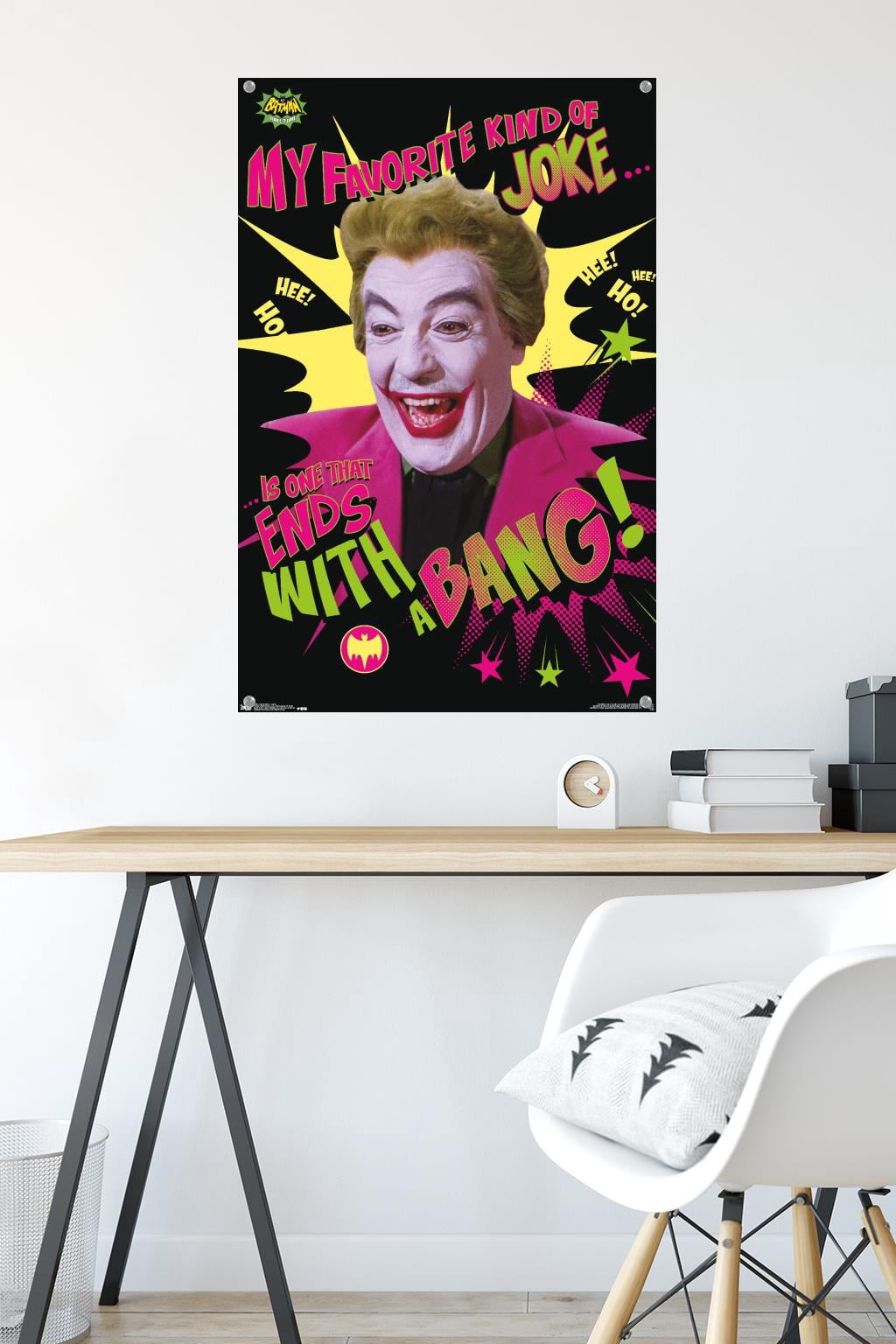 DC Comics TV - Batman TV Series - Joker Wall Poster with Push Pins, 22.375" x 34"