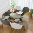 thumbnail image 5 of BZSMCE Square Tablecloth Smile Dog Painting Pattern Tableclothes, 5 of 9