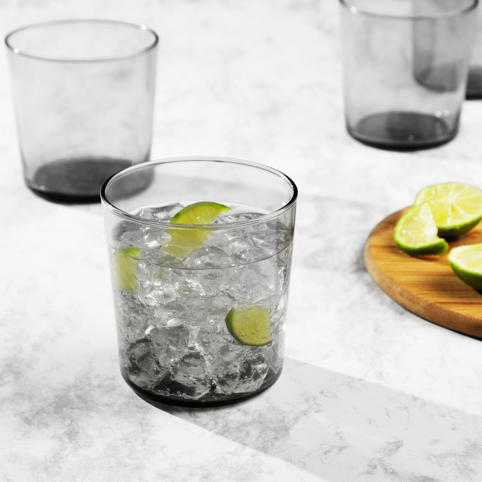 Mainstays Enzo Beverage Glass, 12 oz, Smoke, 1 Piece