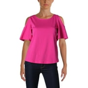 Lauren Ralph Lauren Womens Kelcey Knit Scoop Neck Casual Top