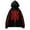 Red, variant on Men's Punk Hoodies Streetwear Goth Zip up Hooded Sweatshirts Rhinestone Y2k Spider Skeleton Pullovers Silver L