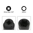 thumbnail image 3 of Uxcell 3/4" Drive 40mm 6-Point CR-MO Steel Shallow Impact Socket, 3 of 5