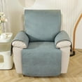 thumbnail image 2 of XUELC Non Slip Recliner Chair Cover- Waterproof Faux Suede Recliner Cover  Recliner Slipcovers with Elastic Straps for Pets and Kids 23.4in Blue, 2 of 14