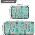 thumbnail image 2 of SKYSONIC Christmas Nutcrackers Drums Kitchen Mats Set of 2 Xmas Trees Hobbyhorse Anti Fatigue Floor Runner Rug Non Slip Comfort Mat 19.7x27.6 Inch + 19.7x47.2 Inch for Living Room Laundry Room Hallway, 2 of 7