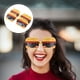 thumbnail image 3 of KAKOWELY 2 gafas con forma de hamburguesa, divertidas gafas para fiesta de máscaras, gafas de sol de Halloween para fiestas de cumpleaños y decoraciones de verano., 3 of 5