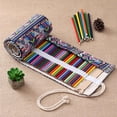 thumbnail image 2 of Puesta de sol Puesta de sol72 HolesCanvas Rollo de lápiz de color Wrap 36 48 72 Slot Coloring Pencil Holder Organizador para, 2 of 5