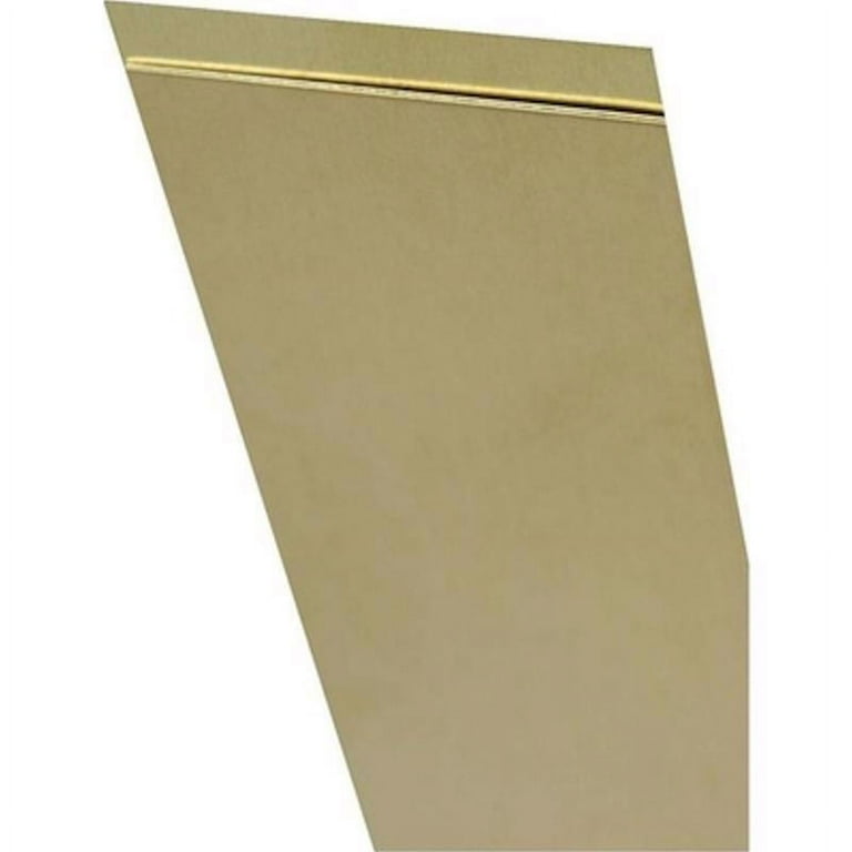 K&S 0.064 in. X 1/4 in. W X 12 in. L Brass Metal Strip K&S 0.064 in. X 1/4 in. W X 12 in. L Brass Metal Strip