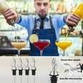 thumbnail image 5 of 2 Pcs Weighted Stainless Steel Bottle Pourers Self Closing Olive Oil Dispenser Spout Auto Feature Liquor Pour Spouts For Pours Liquid Olive Oil Wine Vinegar, 5 of 8