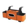 thumbnail image 2 of Organizador de respaldo de asiento de coche, porta pañuelos, accesorios interiores de automóvil, viajes por carretera Naranja, 2 of 9