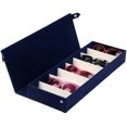 thumbnail image 4 of Homeer Glasses Case Eyeglasses Case Glasses Box Glasses Storage Box with Lid 8 Grids Load-bearing Easy Access Space-saving Button Closure Sunglasses Case, 4 of 7