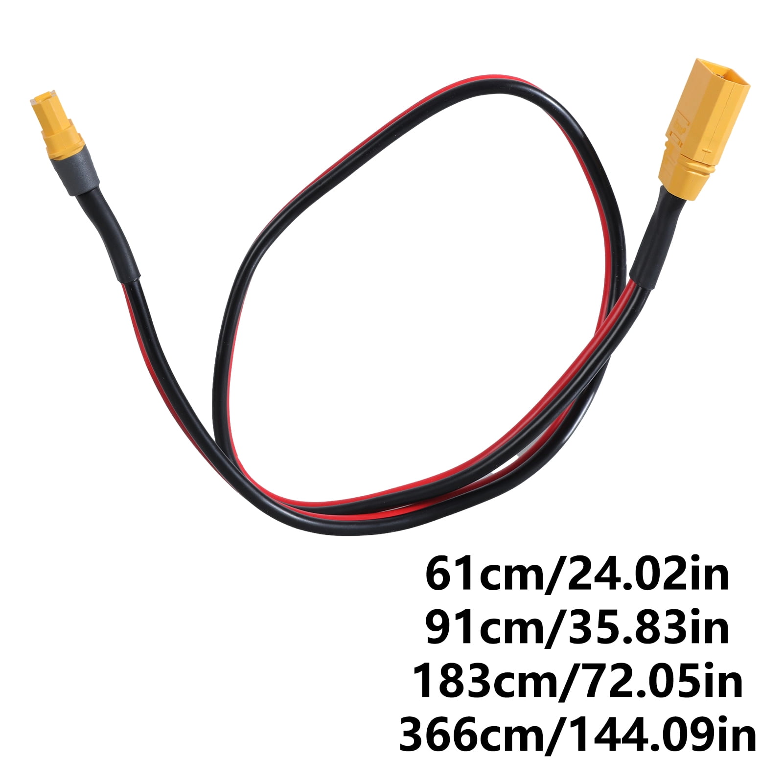 2ft to 12ft Extension Cord Wire Female to XT90 Male Connection Cable Line for Solar Power Equipment 12AWG