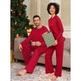 thumbnail image 4 of MINTREUS Couple Pajama Sets Soft PJs Sets for Couples/Women/Men Matching Sleepwear with Pockets, 4 of 6