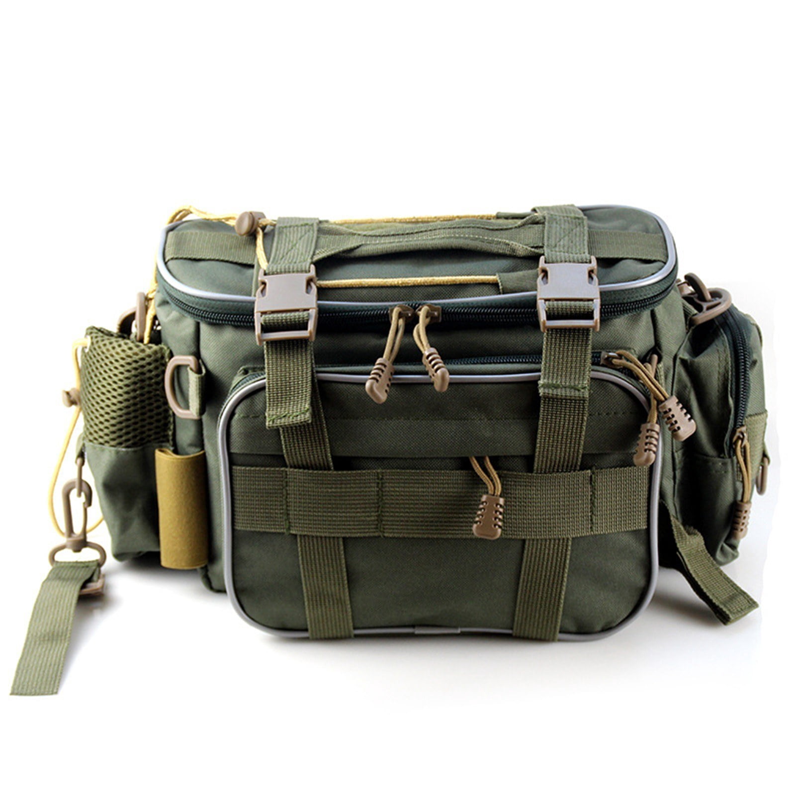 Fishing Tackle Bag Gear Storage Organizer Waist Messenger Bag