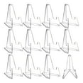 thumbnail image 1 of facefd Lot de 12 Supports d'Exposition Mini Transparents Décoratifs Universels Chevalet Supports Cartes Multifonctions Fournitures d'Exposition Présentation de Pièces Blanc, 1 of 5