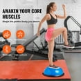 thumbnail image 4 of KFFKFF Half Balance Trainer, 23" Stability Ball, Supports up to 660lbs, Includes Yoga Ball, Resistance Bands & Pump for Comprehensive Home Gym Workouts, Blue, 4 of 9