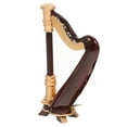 thumbnail image 3 of Minkissy Small Harp Made from Coffee Wood for Family and Friends 1 Set, 3 of 8