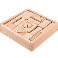 thumbnail image 4 of 22 unidades Juguetes de Construcción Montessori Hugo Cubos de apilamiento de madera natural, 4 of 8