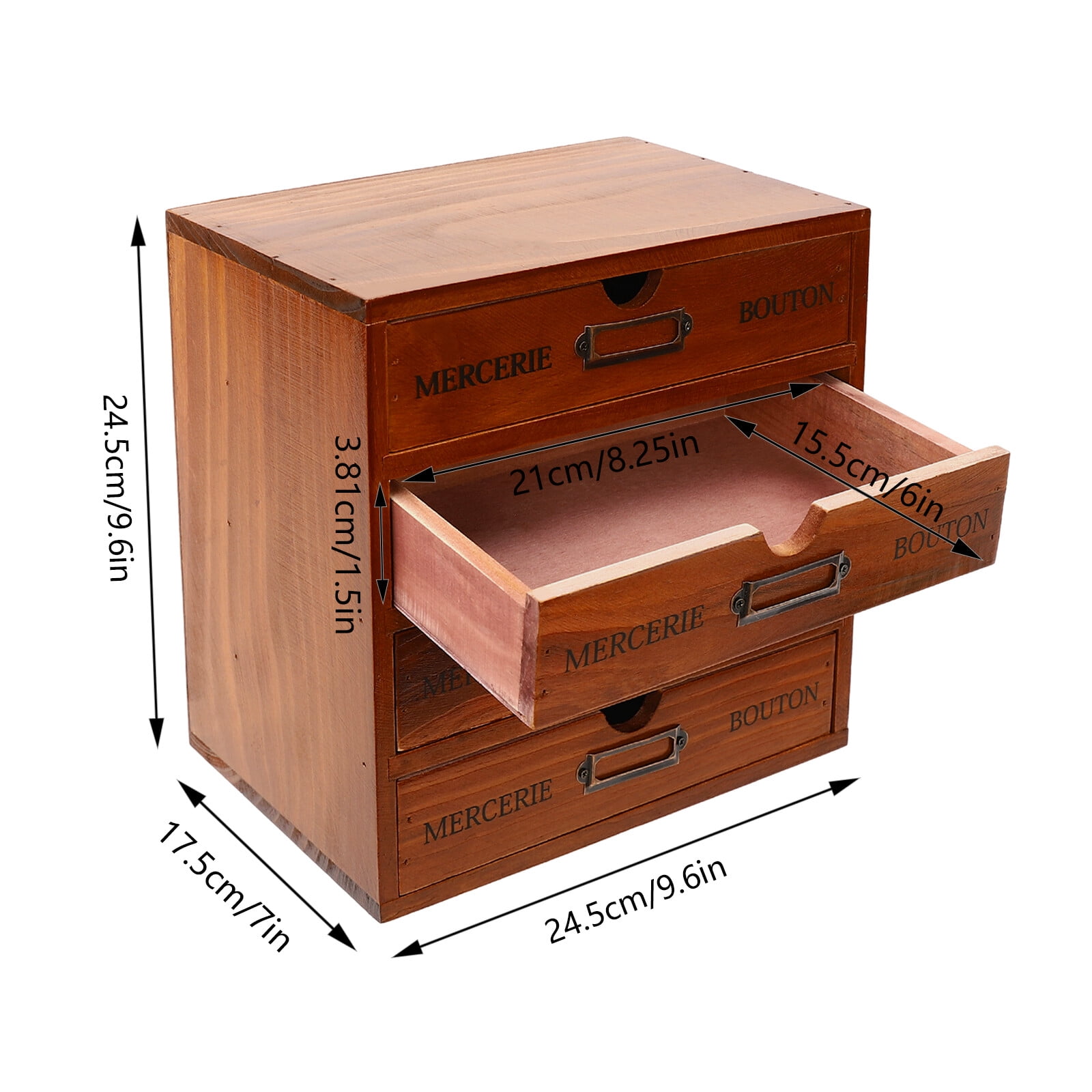 Large Storage Box Cabinet Elegant Wooden File Cabinet with 16 Drawers 4-Slot