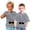 Gray, variant on IROINNID Toddler T-shirt Printed Short Sleeve Cotton Rabbit Round Neck Top for Boys and Girls 5-6 Years