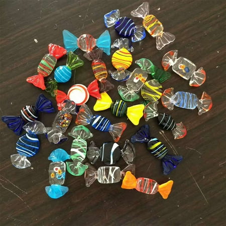 - 20pcs Vintage Murano Glass Sweets Candy Wedding Xmas Party Home Decorations Gift