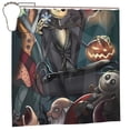 thumbnail image 1 of Qekee The Nightmare Before Christmas Rideau de Douche Imprimé pour Salle de Bain, Rideaux de Douche Imperméables, Rideaux de Bain pour Douches de Salle de Bain, Baignoires, 72 x 72 Pouces, 1 of 5