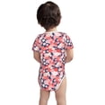 thumbnail image 5 of Daiia Japanese Cherry Blossoms Printed Unisex-Baby Short Sleeve Onesies Bodysuits Baby Climbing Clothes Soft and Comfortable Romper with Expandable Shoulder Design-12 Months, 5 of 8