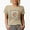 Tan, variant on Surfing with a Surfer Image, Groovy Retro Wavy Text Merch Gift, Tan T-Shirt, XL