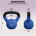 thumbnail image 6 of Mikolo Cast Iron Kettlebell Vinyl Coated Strength Training Kettlebells for Exercises, Fitness, Full Body Workout Equipment,Wide Grip Handle & Flat Bottom Ergonomic kettlebell sets for Home Gym 10 LB, 6 of 8