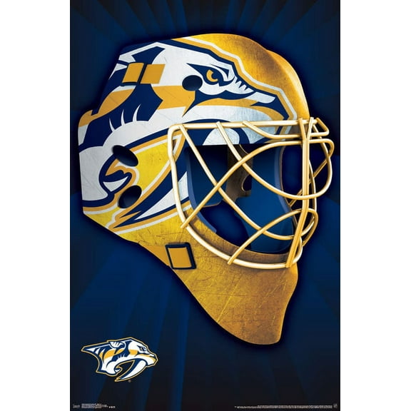 NHL NashVille Predators - Mask 16 Wall Poster, 22.375" x 34"