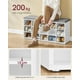 thumbnail image 5 of VASAGLE - Colección CUSTOS - Banco para zapatos, banco de almacenamiento con asiento acolchado, banco de entrada con 15 compartimentos, para dormitorio, 11.8 x 41.3 x 18.9 pulgadas, blanco nube y gris, 5 of 7