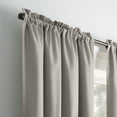 thumbnail image 3 of Eclipse Samara Solid Blackout Curtains, Single Curtain Panel, 95 Inch Long Blackout Curtains, 42" W x 95" L, Gray, 3 of 7