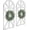 White, variant on Set of 2 Cathedral Arch Window Frame Wall Decor - 36" Large Rustic Farmhouse Wood Wall Art - Distressed White Architectural Hanging for Living Room, Entryway & Mantel