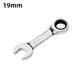 thumbnail image 4 of Btafrte Llave trinquete rechoncha CR-V Llave trinquete métrica acero Herramienta reparación automóviles (19 mm), 4 of 8