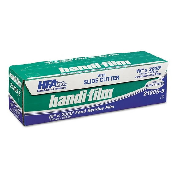 Handi-Film Standard Film With Slide Cutter, Clear, 18" X 2000 Ft