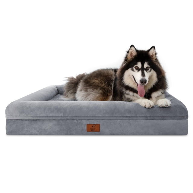 Cama ortopédica para perros Yiruka XL, lavable con cojín extraíble