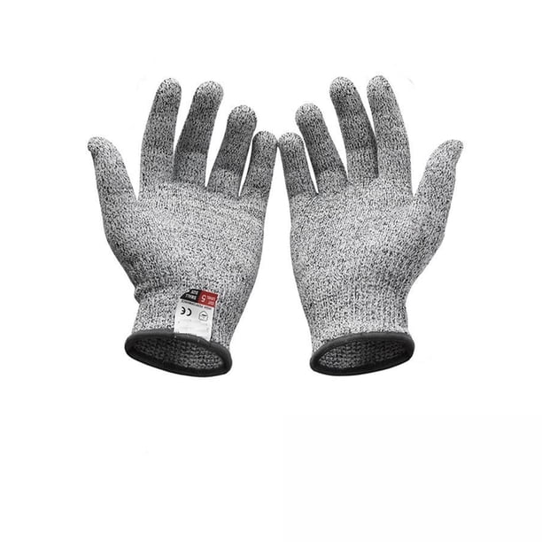 Guante de alambre metálico resistente a cortes, nivel 5, resistente a puñaladas, para cocina, carnicero, para abrir ostras, pescado, jardinería, trabajo en la cocina, resistente al desgaste.
