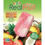 Chunks O' Fruti Strawberry Pina Colada Vegan Frozen Fruti Bars, 3 oz Bars, 6 Count