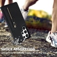 thumbnail image 6 of SaniMore Case for Samsung Galaxy S23 Ultra 6.8" 2023 with Card Slots, PU Leather Zipper Wallet Crossbody Lanyard Flip Kickstand Full-body Protective Retro Shockproof Cover for Girls Women, Black, 6 of 9