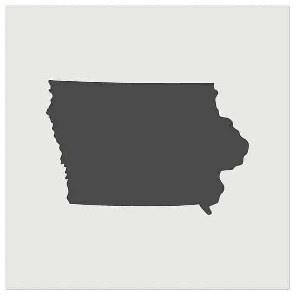 Iowa State Silhouette DIY Cookie Wall Craft Stencil - 5.5 Inch