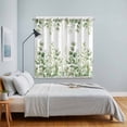 thumbnail image 3 of Light Green Eucalyptus Leaves Kitchen Curtains Window Panels, Watercolor Spring Summer Botanical Insulated Window Treatment Curtain, Grommet Curtains for Bedroom/Living Room, 2 Piece 42"Wx63"L, 3 of 8