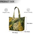 thumbnail image 5 of Aloha Travel Bag Leafy Palm Inspired Weekender Tote with Hawaiian Floral Jungle Leaves Print, Tropical Leaf Duffel for Beach Vacation, Lightweight, 5 of 5