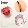 thumbnail image 3 of 48 Pcs Basketball Bracelets & Keychains Set – Adjustable Sports Wristbands with Metal Rings, Black Woven Cord, Basketball-Themed Party Favors for Players, Fans & Teams, 3 of 5