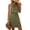 Moss, variant on Women's Waffle Knit Drawstring Mini Tank Dress with Lined Body and Stretchy Soft fabric 65% Viscose 35% Polyester