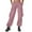 Pink, variant on MIXUE Cargo Pants Women Solid Color High Waist Loose Fit Casual Wide Leg Stretchy Hiking Trousers Womens Pants Holiday Wear,Brown,L