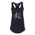 thumbnail image 2 of Wild Bobby, Ribbon Pink Spread the Hope Find the Cure Breast Cancer Awareness Women Racerback Tank Top, Black, Small, 2 of 7