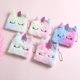 thumbnail image 4 of Monedero De Unicornio De Peluche De Dibujos Animados, Billetera De Animal Bonito, Bolso De Mano Para Niña, Bolso Bordado, Organizador De Auriculares, Bolsa De Regalo Para Niños Vogacara AP006732-01, 4 of 5