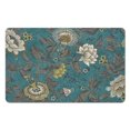 thumbnail image 1 of Trendy 20x32 inch Floral Bathroom Rugs - Large Machine Washable Non-Slip Rug for Kitchen and Dining - Cozy Office Room Rug, 1 of 5