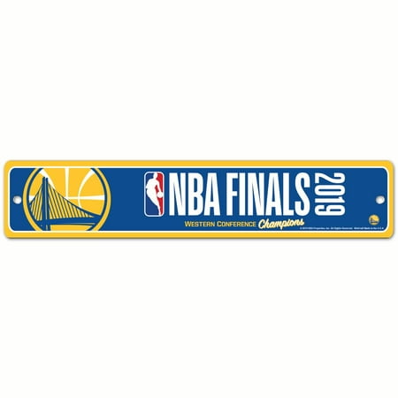 Golden State Warriors WinCraft 2019 Western Conference Champions 3.75'' x 19'' Street Sign - No