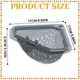 thumbnail image 3 of kjfeif Triangular Magnetic Drain Basket, Magnetic Drainage & Filter Basket, KitchenCorner Sink Strainer, Triangular Draining Basket, Kitchen Sink Drain Basket Drain Rack, 3 of 7