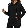 thumbnail image 3 of HongQid Womens Sweaters Waffles Fall Long Sleeve Hoodie Laides Sweatshirts Loose Casual Fashion Clothes, 3 of 8